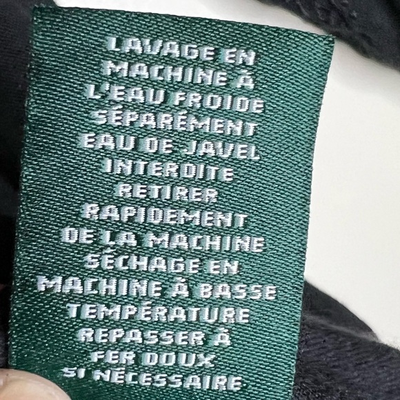 Lauren Ralph Lauren Smocked Embroidered Cotton and Modal Top Black Size Large - Picture 6 of 9